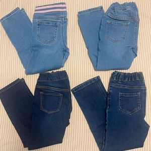 Girls 5/5T Jeans, 4 pair included